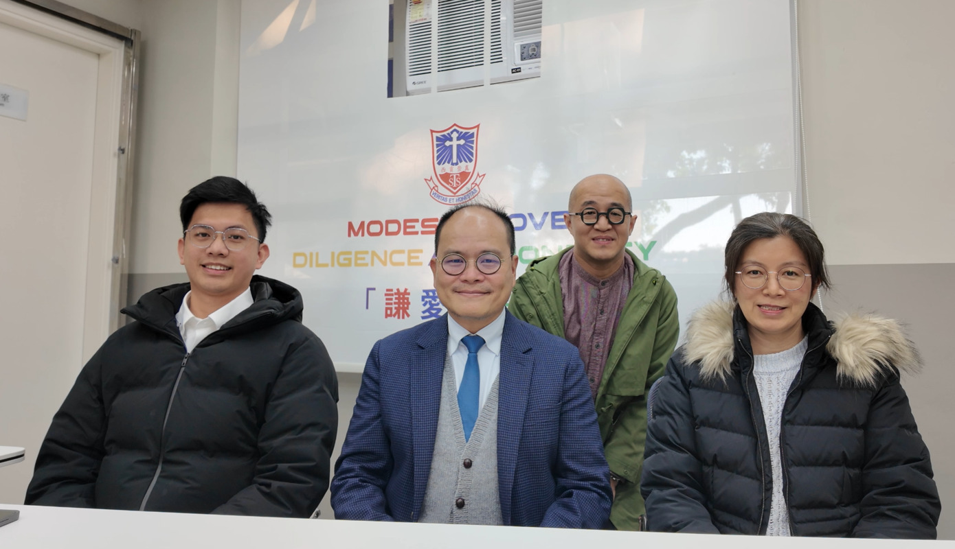 余諾軒主任、馮家俊校長、小崴、王振芸副校長