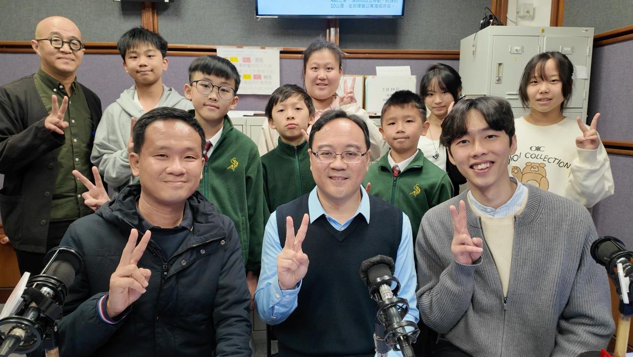 小崴、陳俊州同學、謝兆基主任、文祥俙同學、馬綽謙同學、天籟、楊翰文副校長、李晉逸同學、葉佩錡同學、鄧鎮東老師、楊佳琪同學