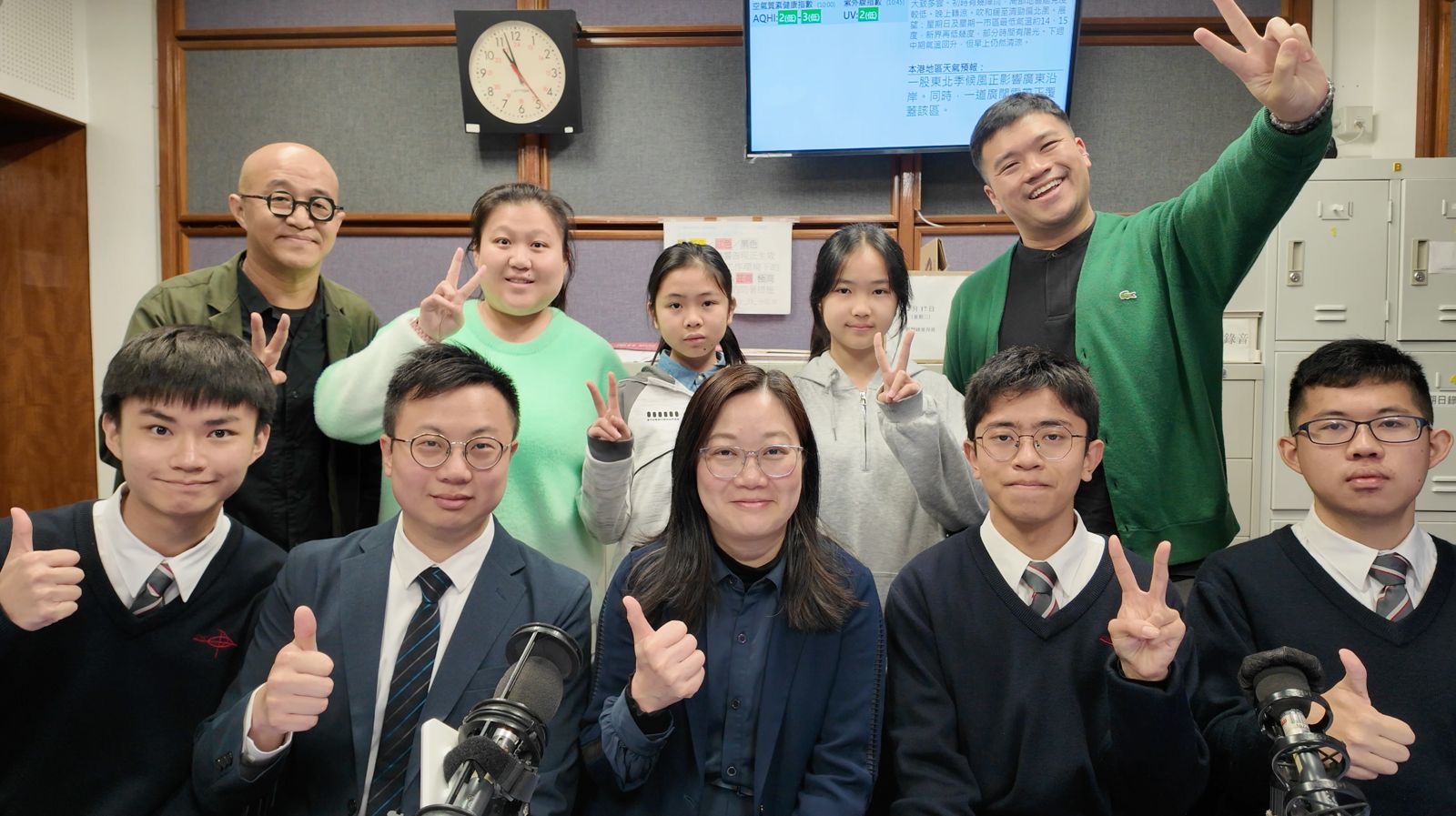 楊正言同學、小崴、張舜剴博士、天籟、陳嘉朗同學、冼雅琳校長、聶亦彤同學、許天澤同學、彥彥、蘇昊霖同學