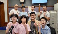 李亭昕同學、小崴、陳俊州同學、林芸靜同學、梁文翰主任、聶以晴同學、康柏林同學、彥彥