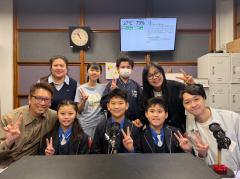 黃基智主任、天籟、黎晞彤同學、楊舜斐同學、黃晞暘同學、黃信諾同學、黎迪宏同學、余茵茵校長、甘啟明老師