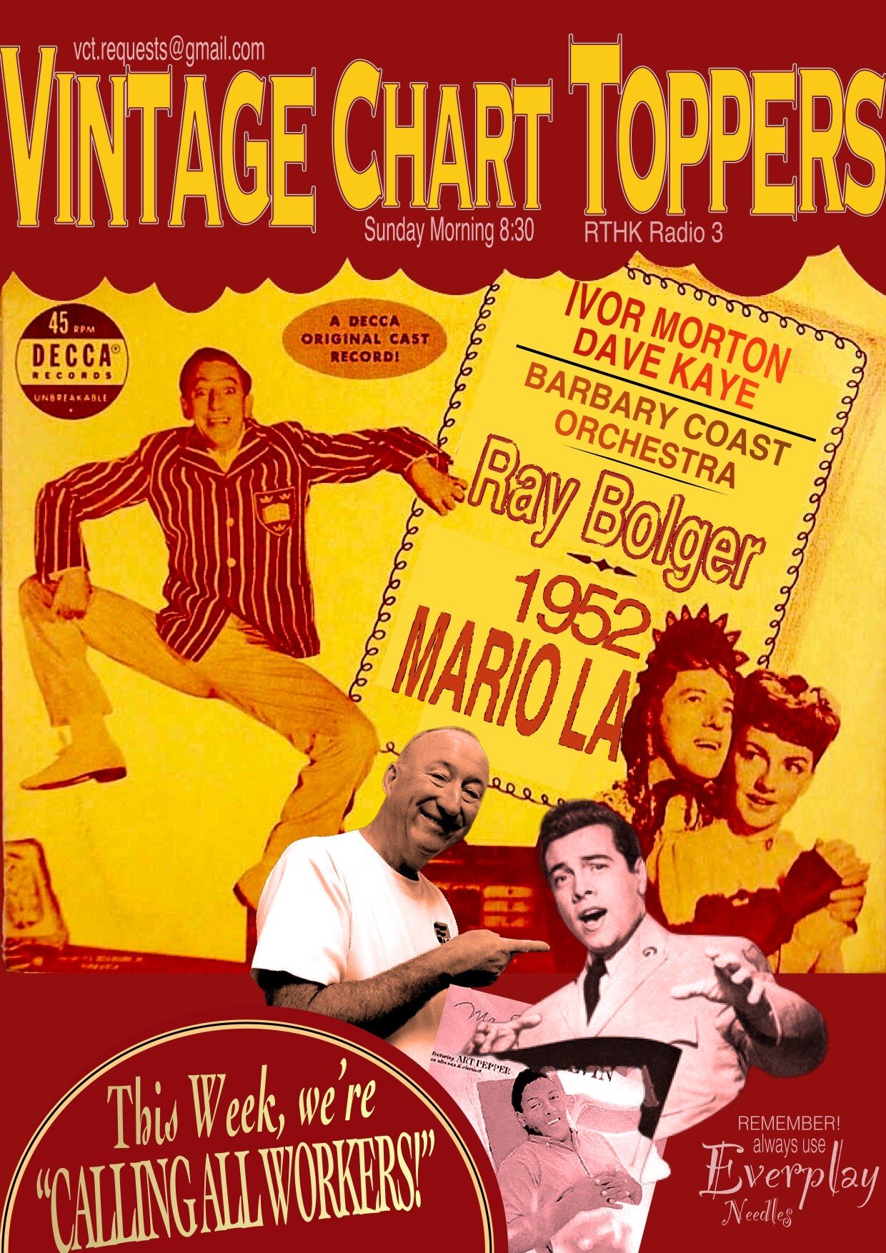 Vintage Chart Toppers | Calling All Workers