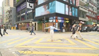 對角行人過路處